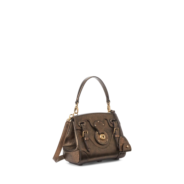 Soft&nbsp;Ricky&nbsp;18 aus Metallic-Kalbsleder Ralph Lauren Collection in Bronze 3