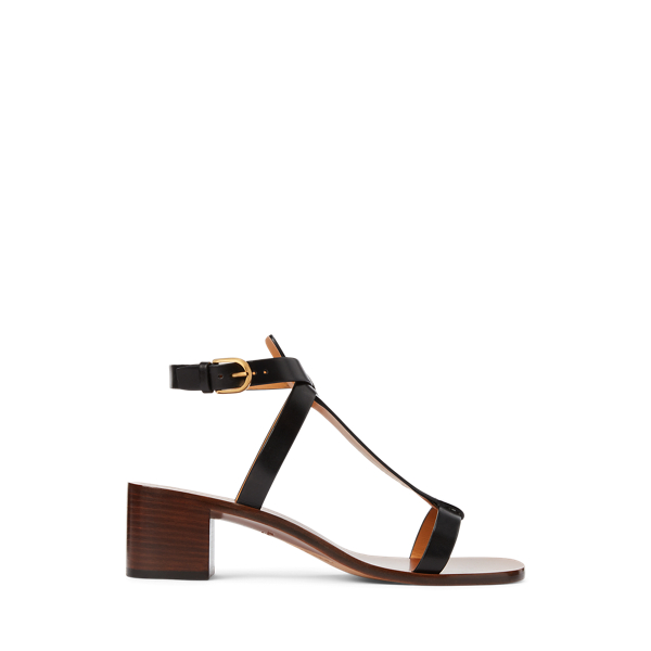 Sandales Dyllon en vachette tann&eacute;e Ralph Lauren Collection en 1