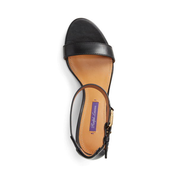 Black Channing Welington Burnished Sandal Ralph Lauren Collection for summer 4