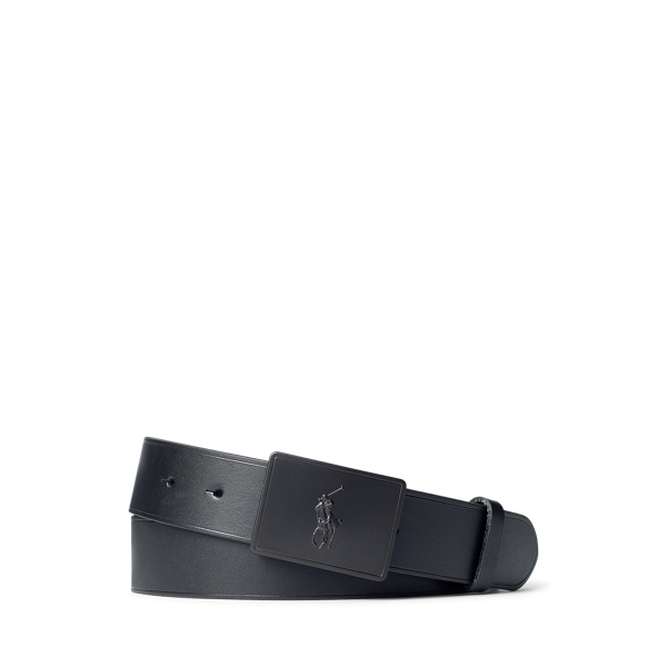 Ralph lauren black leather belt hotsell