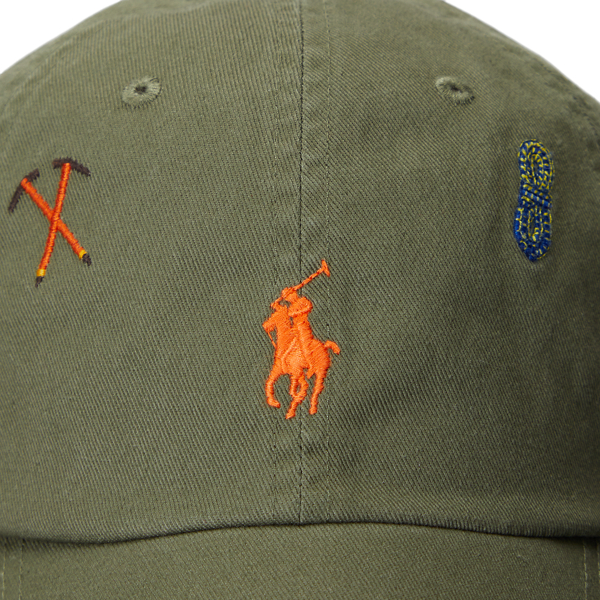 Dark Sage Embroidered Twill Ball Cap Polo Ralph Lauren 3