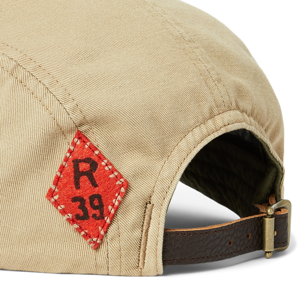 Surrey Tan Deer-Patch Twill Long-Bill Cap Polo Ralph Lauren 3