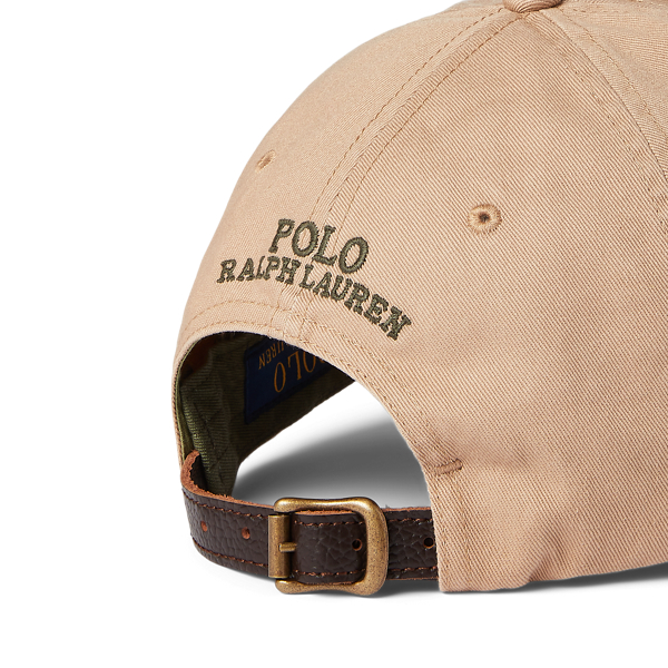 Vintage Khaki Polo Bear Twill Ball Cap Polo Ralph Lauren 3