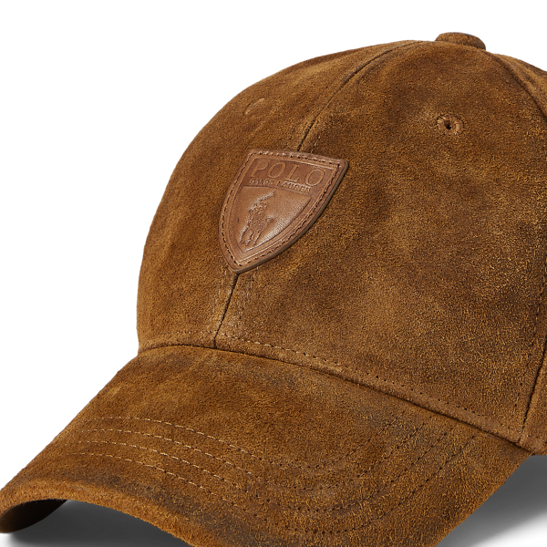 Smith Brown Roughout Suede Ball Cap Polo Ralph Lauren 3