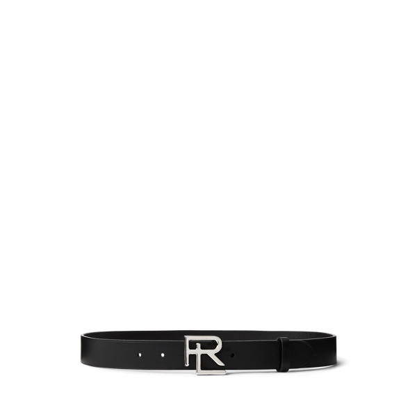 Ceinture&nbsp;RL en cuir de vachette