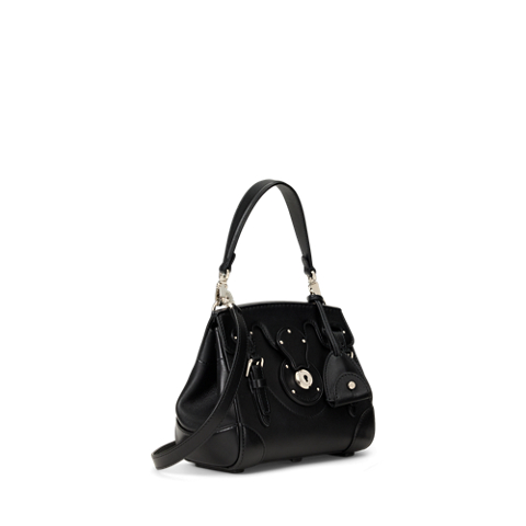 Женская сумка Ralph Lauren Soft Ricky 18 Calfskin, цвет: Чёрный