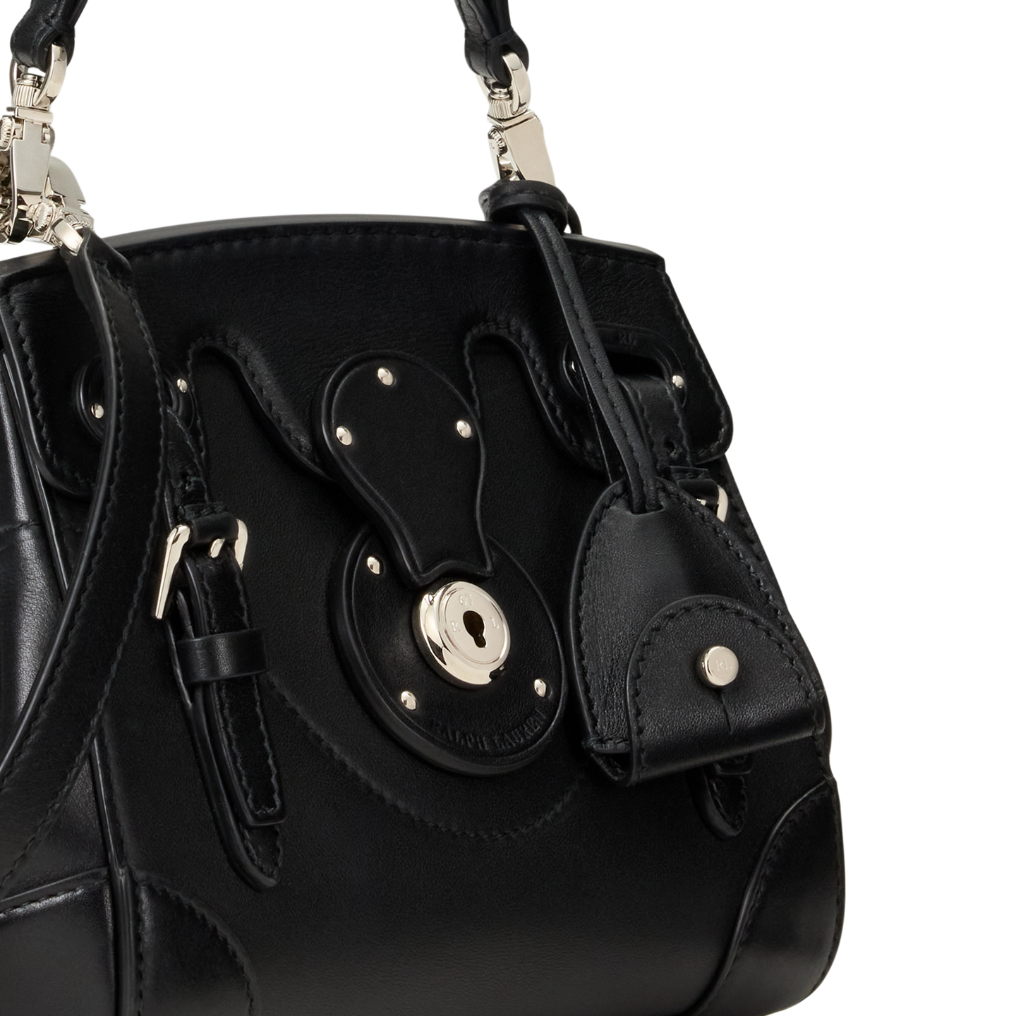Женская сумка Ralph Lauren Soft Ricky 18 Calfskin, цвет: Чёрный — фото 4