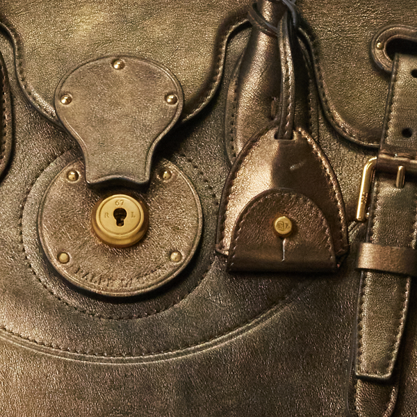 Bronze Metallic Calfskin Soft Ricky 33 Ralph Lauren Collection 5