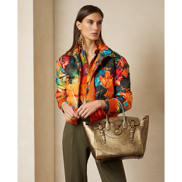 Bronze Metallic Calfskin Soft Ricky 33 Ralph Lauren Collection 6