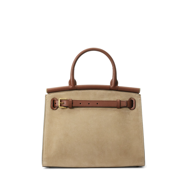 Sand RL50 Calf-Suede Medium Bag Ralph Lauren Collection 4