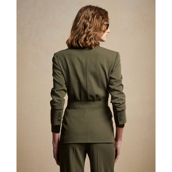 Jacke Charmaine aus Wollgabardine Ralph Lauren Collection in Olivgr&uuml;n 5