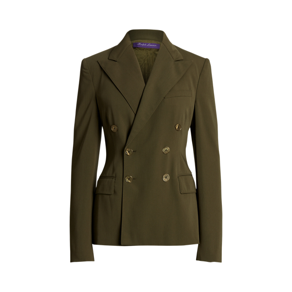 Jacke Charmaine aus Wollgabardine Ralph Lauren Collection in Olivgr&uuml;n 2