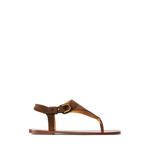 Delancie Welington Calf-Suede Sandal Ralph Lauren Collection 1