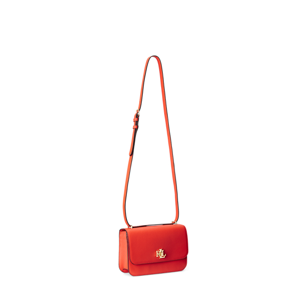 Borsa Sophee media in pelle Lauren in Mandarino intenso 2