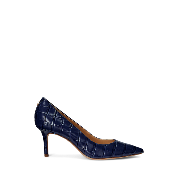 Lanette Embossed Leather Pump Lauren 1
