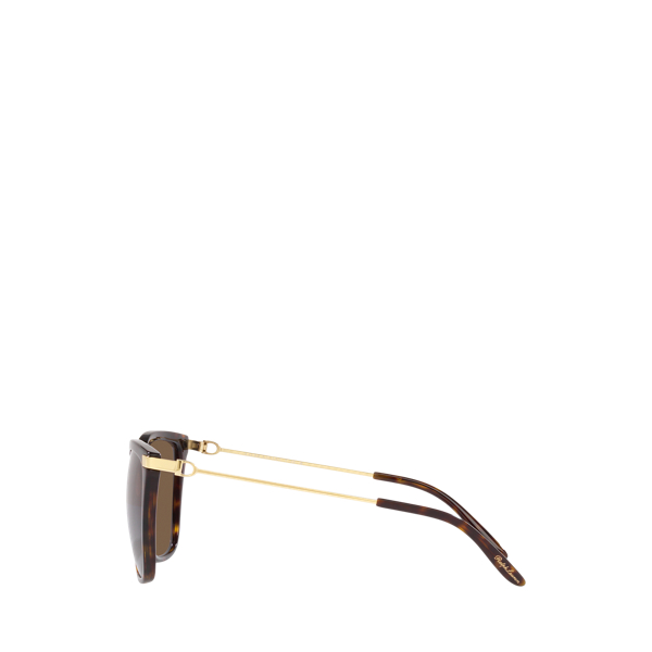 Shiny Dark Havana Stirrup Kate Sunglasses Ralph Lauren 3