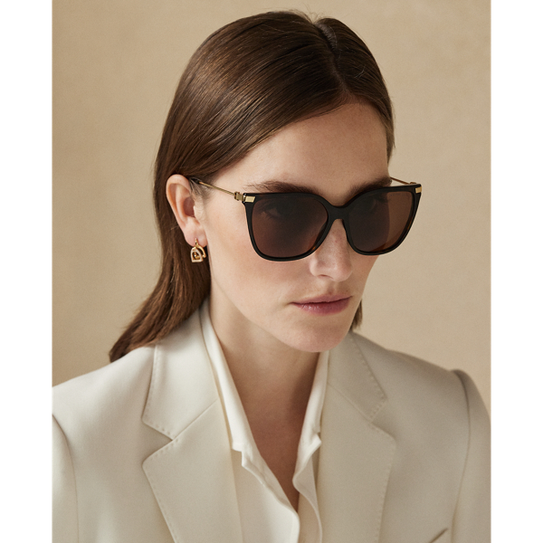 Shiny Dark Havana Stirrup Kate Sunglasses Ralph Lauren 4