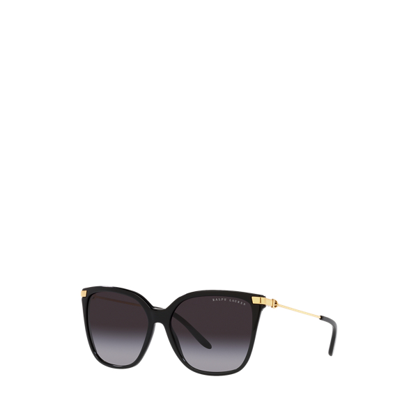 Shiny Black Stirrup Kate Sunglasses Ralph Lauren 1