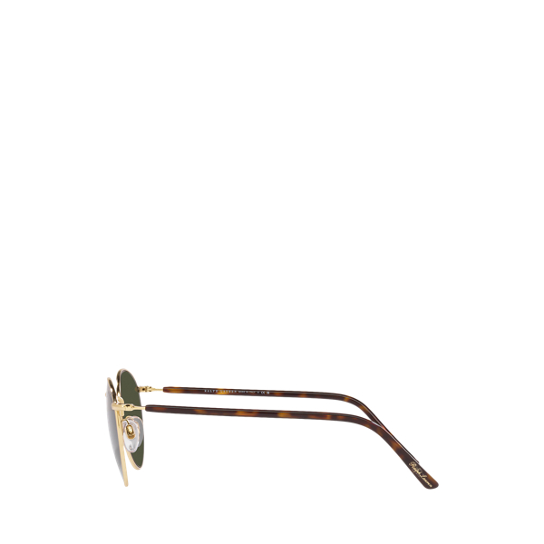 Shiny Pale Gold Deco Ascot Sunglasses Ralph Lauren 3