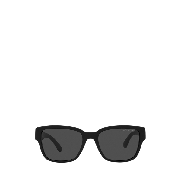 Shiny Black RL Racer Rectangular Sunglasses Ralph Lauren 2