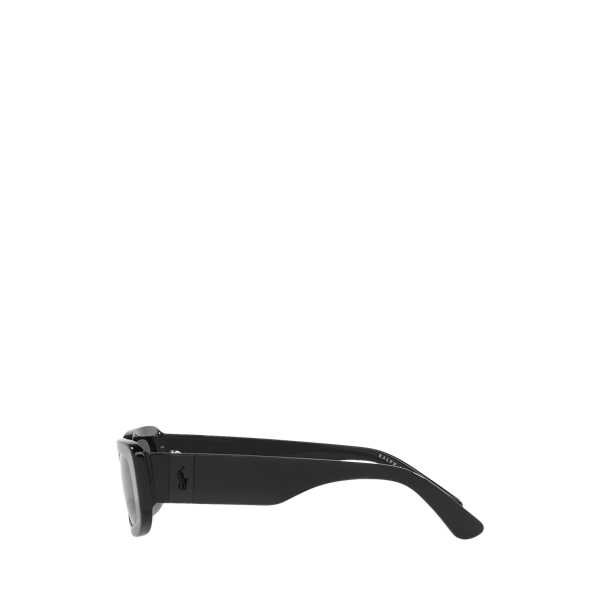 Shiny Black Retro Rectangular Sunglasses Polo Ralph Lauren 3