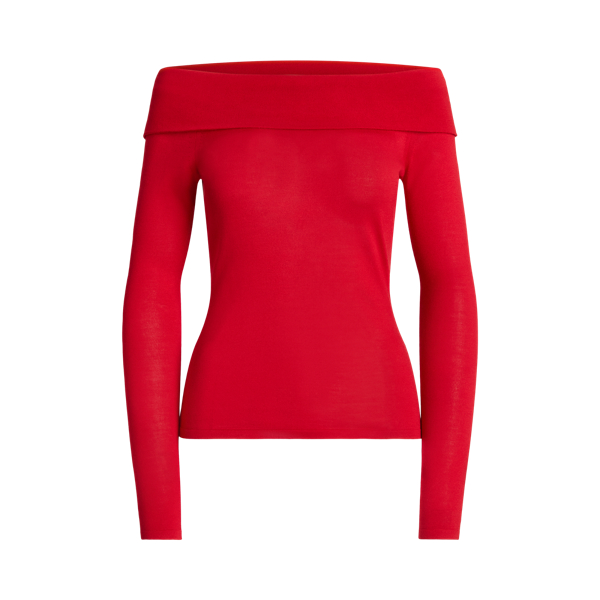 Maglia drappeggiata in seta di gelso Ralph Lauren Collection in 1
