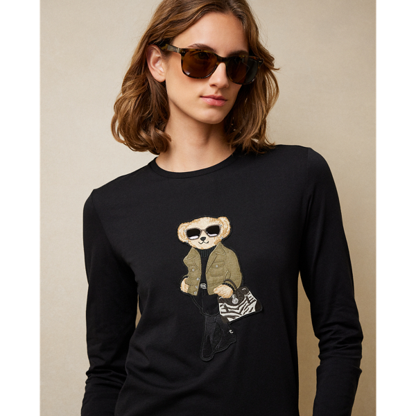 T-shirt utilitaire Polo Bear coton Ralph Lauren Collection en Black 6