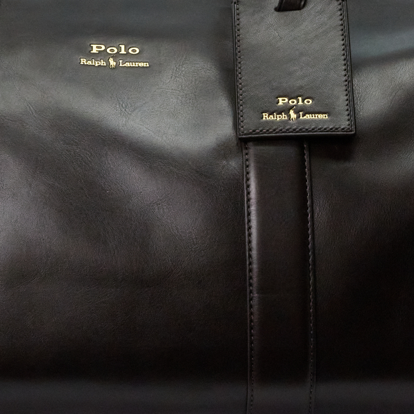 Dark Brown Smooth Leather Duffel Polo Ralph Lauren 6