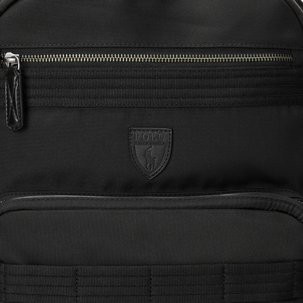 Sac à dos avec finitions en cuir Polo Ralph Lauren en Black 6