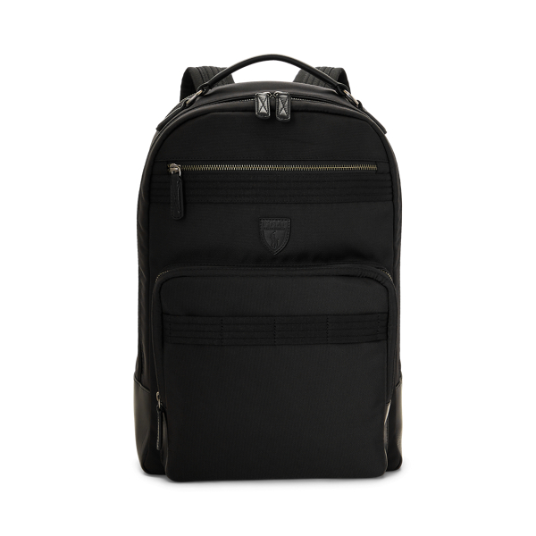 Leather Trim Travel Backpack