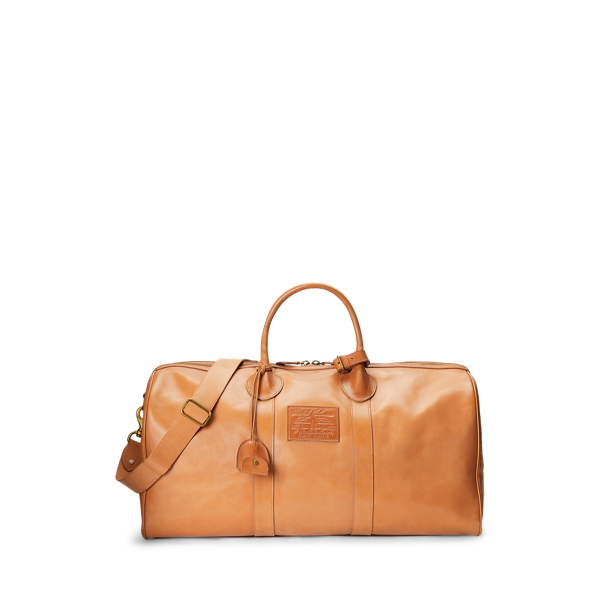 Tan Heritage Leather Duffel Polo Ralph Lauren 1