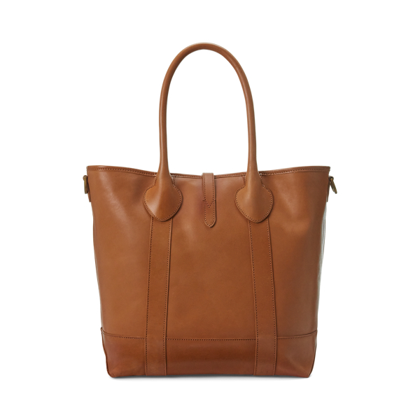 Heritage Tumbled Leather Tote for Men Ralph Lauren IL