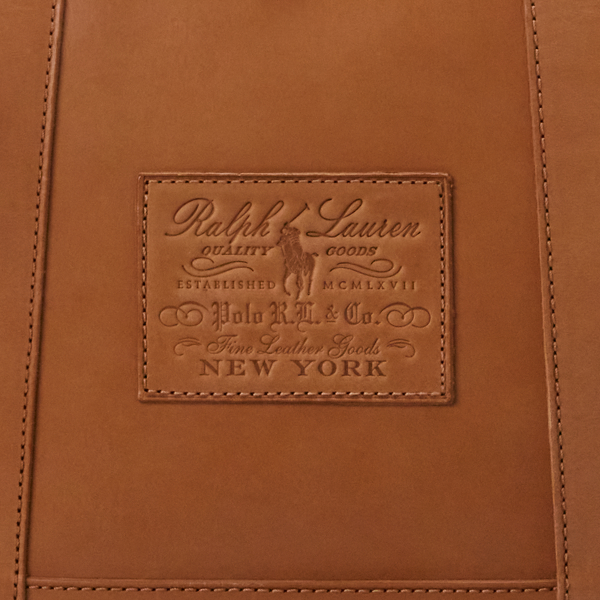 Tragetasche aus Walkleder Polo Ralph Lauren in Sandbraun 6