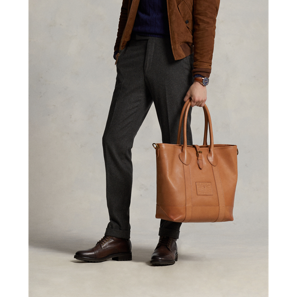 Tragetasche aus Walkleder Polo Ralph Lauren in Sandbraun 8