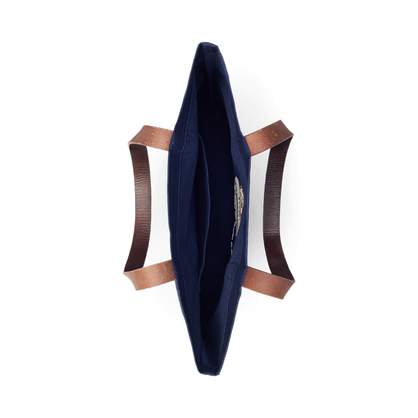 Shopper-Tragetasche mit Polo Bear Polo Ralph Lauren in Newport-Navy 4