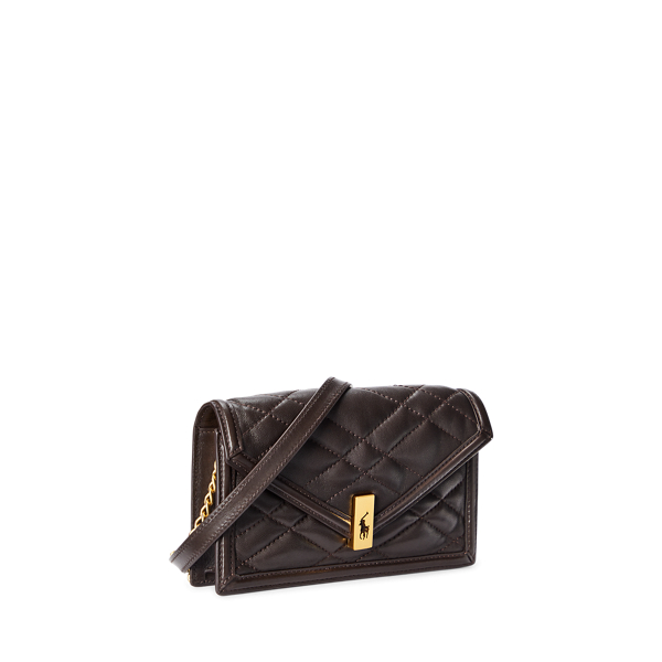 Tobacco Polo ID Quilted Chain Wallet & Bag Polo Ralph Lauren 3