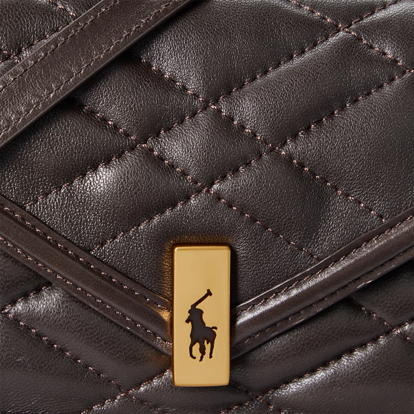 Tobacco Polo ID Quilted Chain Wallet & Bag Polo Ralph Lauren 6
