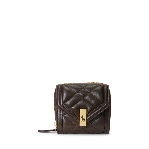 Polo ID Quilted Leather Compact Wallet Polo Ralph Lauren 1