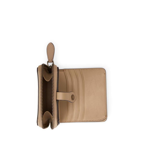 Kompakte Brieftasche mit Polo Bear Polo Ralph Lauren in D&uuml;nensandbraun 3