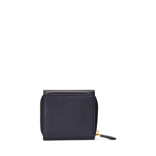 Midnight Navy Polo ID Leather Compact Wallet Polo Ralph Lauren 2