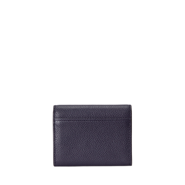 Midnight Navy Polo ID Leather Fold-Over Card Case Polo Ralph Lauren 2