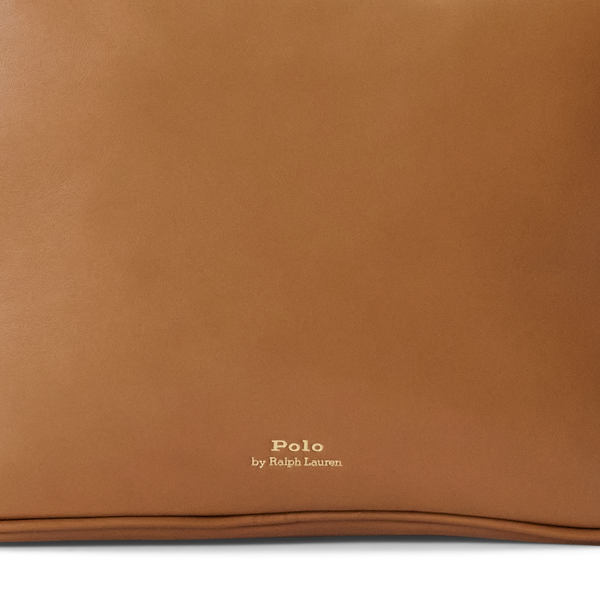 Tan Polo ID Calfskin Crossbody Camera Bag Polo Ralph Lauren 6