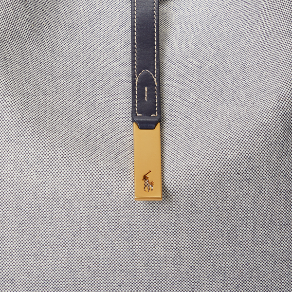 Navy/Cream Polo ID Canvas Large Shoulder Bag Polo Ralph Lauren 6