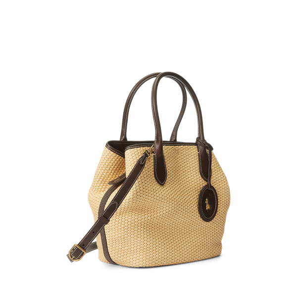 【Polo Ralph Lauren】Women's Leather-Trim Medium Tote s7-AI431947651001_lifestyle?$