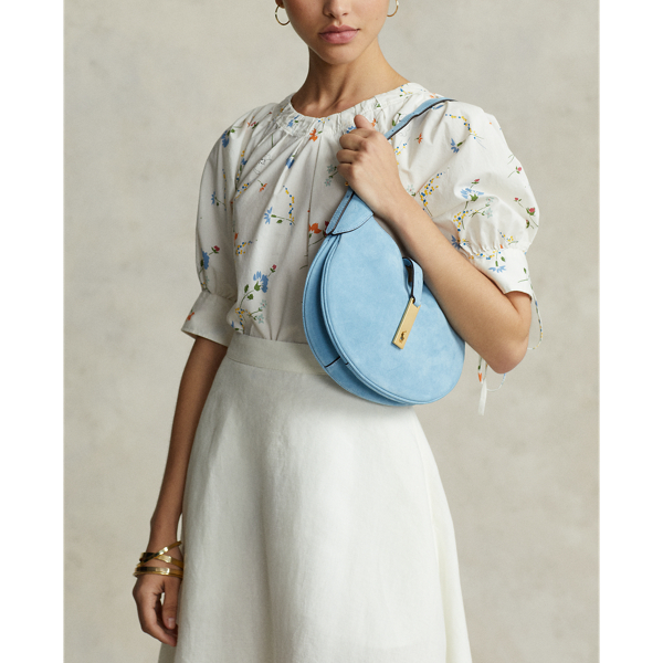 Polo ID Suede Small Shoulder Bag for Women | Ralph Lauren® PA