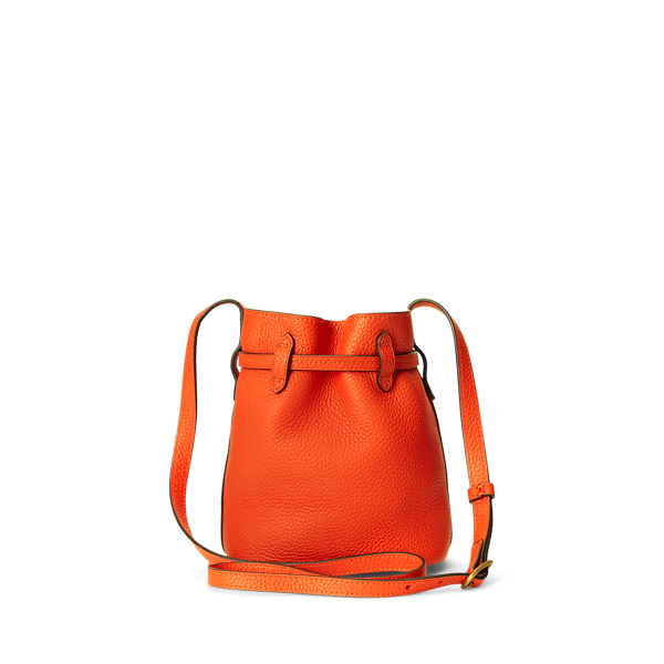 【Polo Ralph Lauren】Bucket Bag Medium Leather Medium Witley Bucket Bag