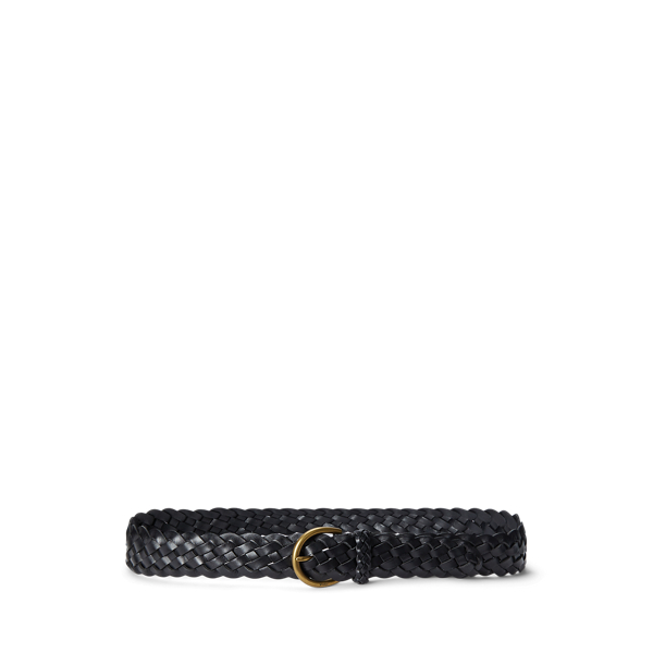 Braided leather belt womens best sale