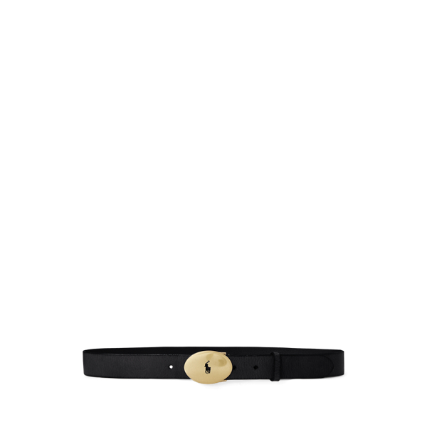 Ralph lauren women's black belt best sale