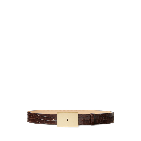 Polo ID Croc-Embossed Belt Polo Ralph Lauren 1