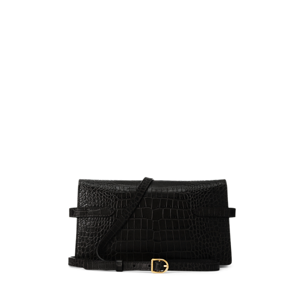 Clutch Polo ID mit Krokopr&auml;gung Polo Ralph Lauren in Black 4